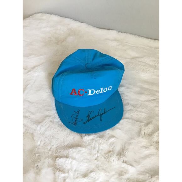 Autographed AC Delco Co Hat Strap signed Warren Johnson pro stock racing parts - Picture 1 of 9